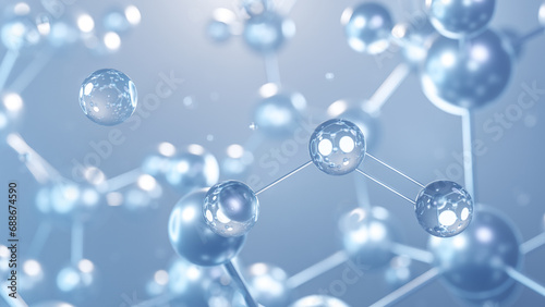 Tableau sur toile potassium nitrite molecular structure 3d, flat model, preservatives e249, struct