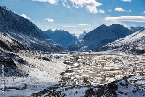View of Altay mountains in the autumn