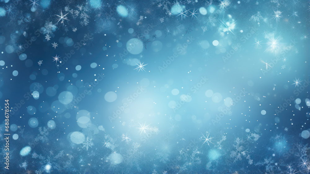 Blue and Azure Winter Wonderland Background Blue and Azure Winter Wonderland Background