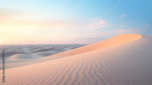 Minimalist Desert Landscape  Close-Up View