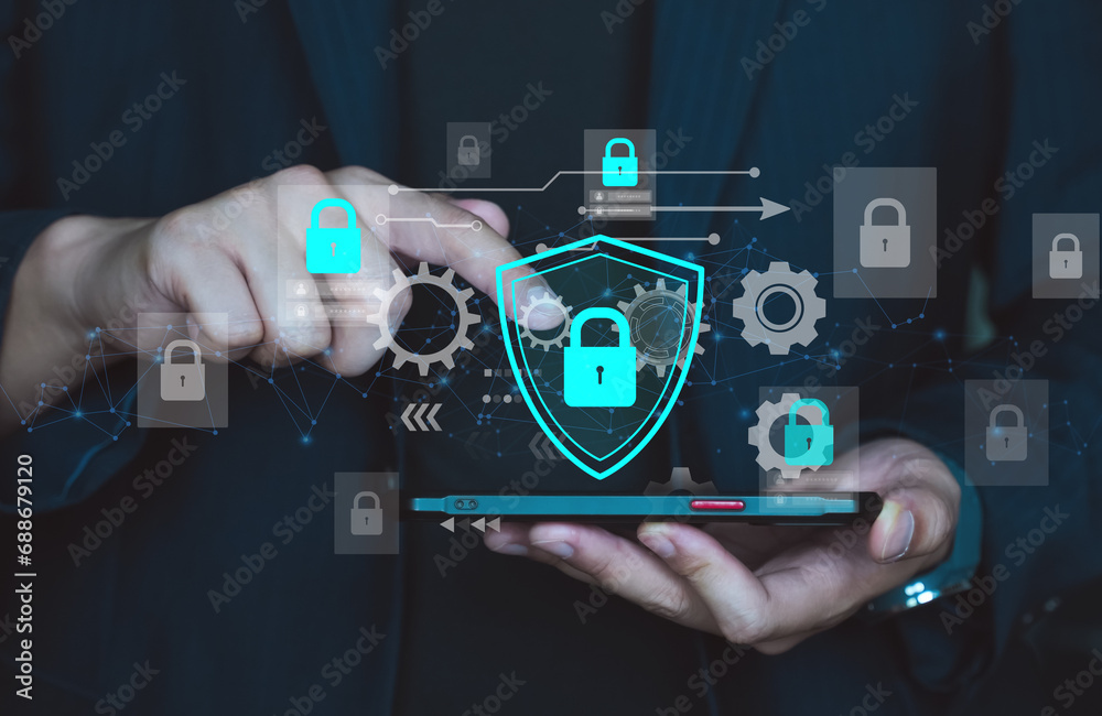 Cyber security concept, data protection, internet network security. protect business and financial transaction data from cyber attack, user private data security encryption. Cyber security concept, data protection, internet network security. protect business and financial transaction data from cyber attack, user private data security encryption.