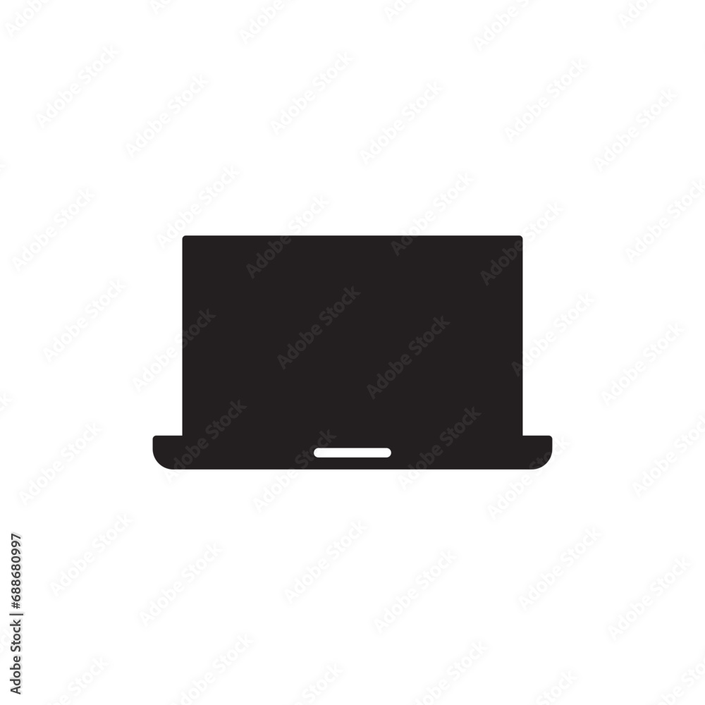 Computer pc monitor vector icon Computer pc monitor vector icon