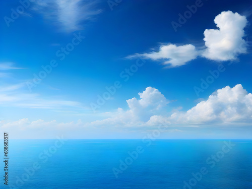 blue sky and sea © Paungchompu