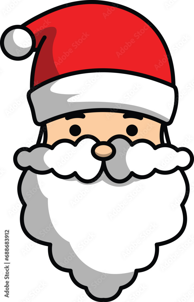 vector cartoon santa claus christmas greeting for christmas celebration vector cartoon santa claus christmas greeting for christmas celebration