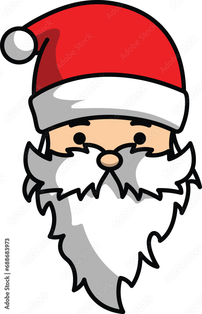 vector cartoon santa claus christmas greeting for christmas celebration vector cartoon santa claus christmas greeting for christmas celebration