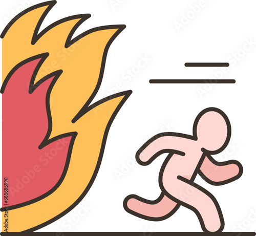 evacuation  icon