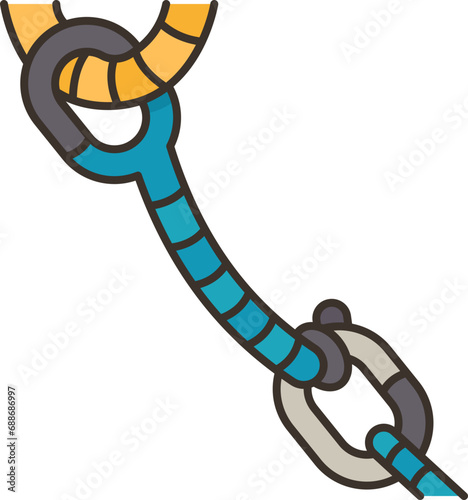 rappelling  icon