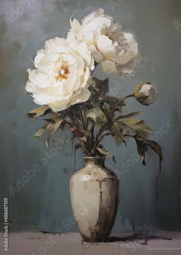 Nature flowers green background floral art pink white decoration bouquet spring