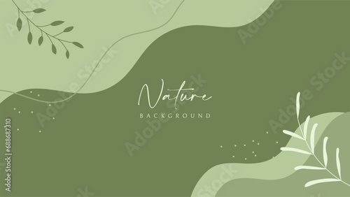 green nature background abstract leaves