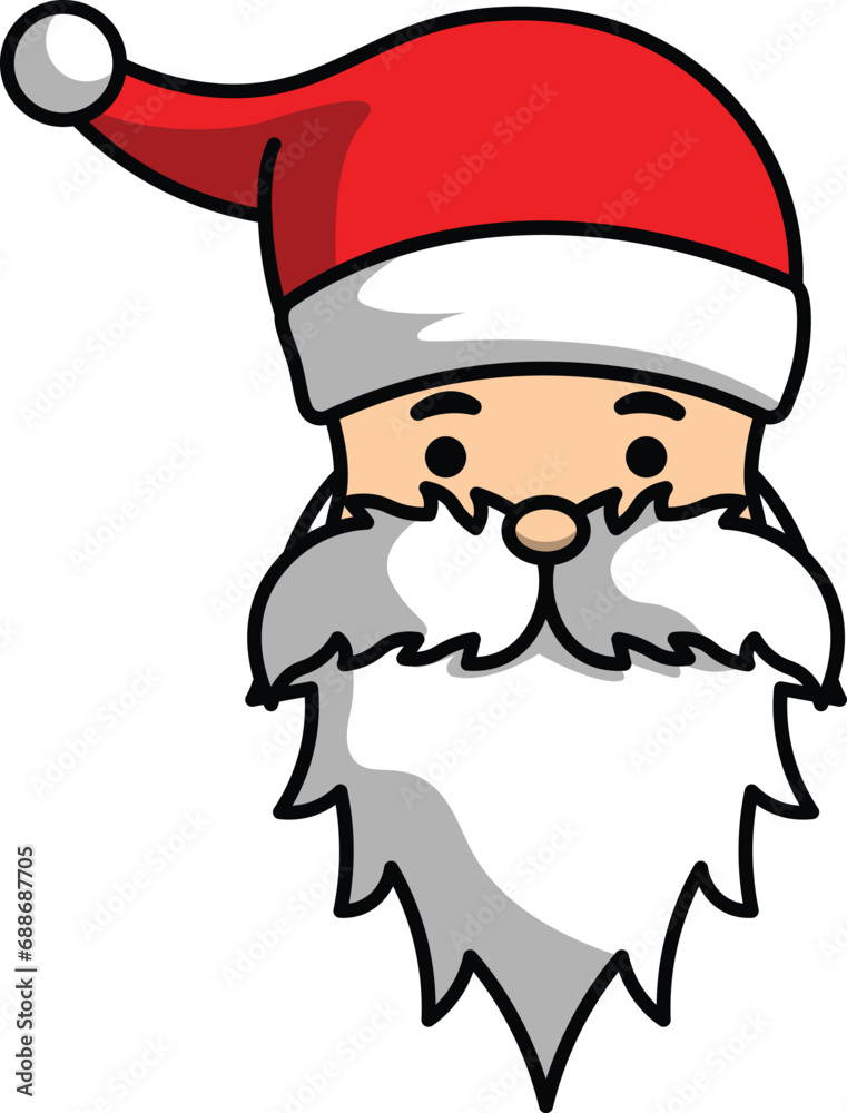 vector cartoon santa claus christmas greeting for christmas celebration vector cartoon santa claus christmas greeting for christmas celebration