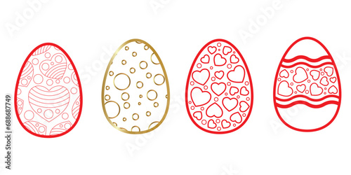 easter eggs set