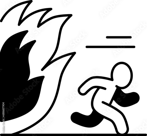 evacuation  icon