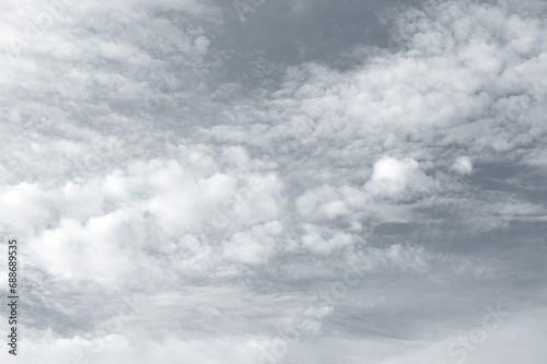 Black sky with white cloud. Dark background before Rainstorm. for wallpaper, backdrop and design.