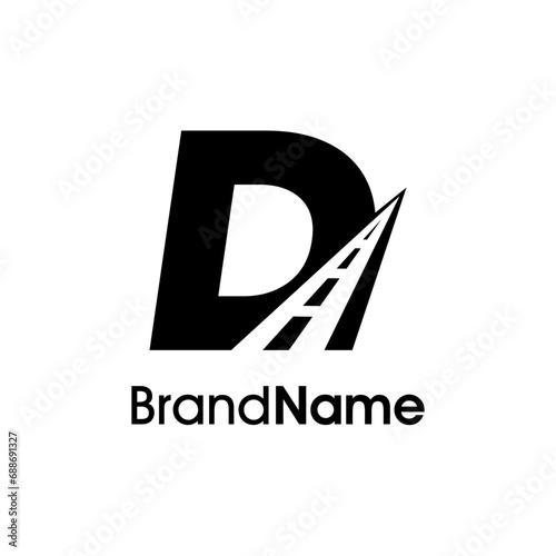 Minimalist Initial D Way Logo
