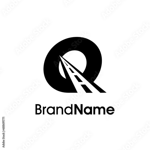 Minimalist Initial Q Way Logo