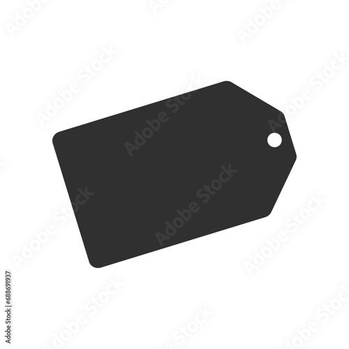 シンプルな黒いタグのアイコン - 値札･セールのイメージ素材