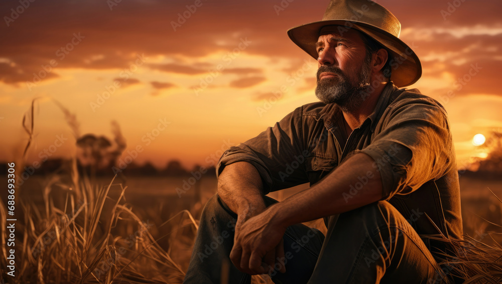 Nature adult male old looking face senior caucasian lifestyle men portrait person