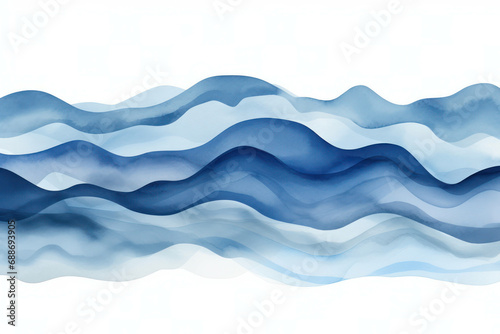 Design pattern art textured abstract background sea water oceanic watercolor blue background wave