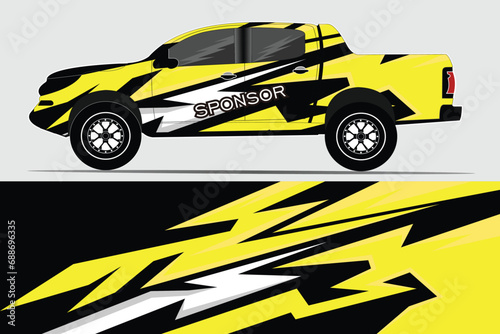 Abstract background racing car wrap graphics for vinyl wraps and stickers  trucks  buses many more