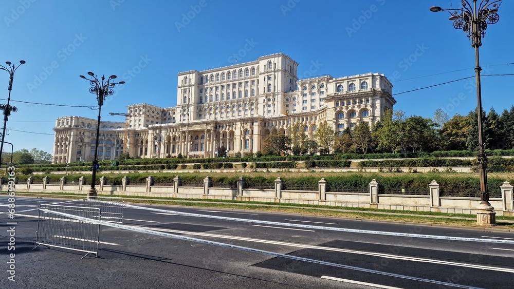 Obraz na płótnie Palace of the Parliament also known as The People's House, in Bucharest, the national capital of Romania. It is the second largest administrative building in the world. w salonie