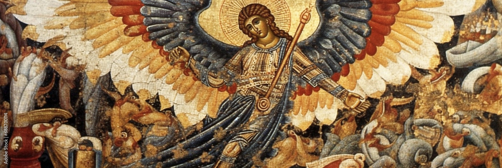 the depiction of St Michael the Archangel in Byzantine art . AI ...