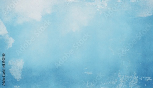 light blue background texture with old vintage grunge textured metal with peeling paint in pastel blue color with faded white grunge design