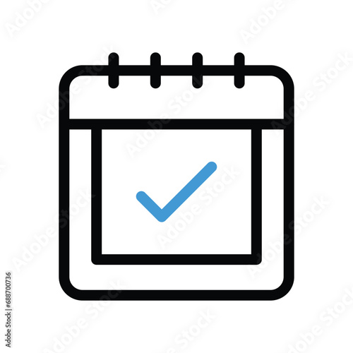 Check Day icon vector stock illustration