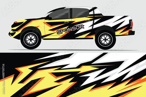 Abstract background racing car wrap graphics for vinyl wraps and stickers  trucks  buses many more