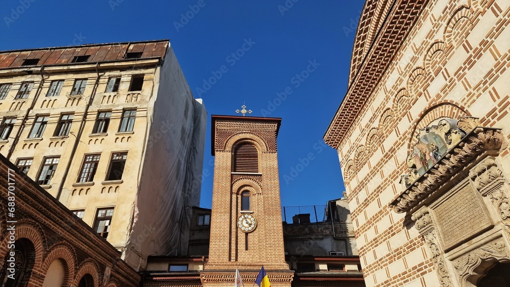 The Old Court Church, also known as St. Anton Church, in the Old Town area in Bucuresti, Romania. It is the oldest church in Bucharest.