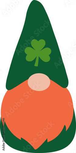 Cute St. Patrick's Day Gnome Vector