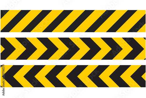 caution tape flat vector illustration photo