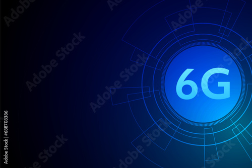 concept of technology 6G mobile network , New generation telecommunication , high-speed mobile Internet,
