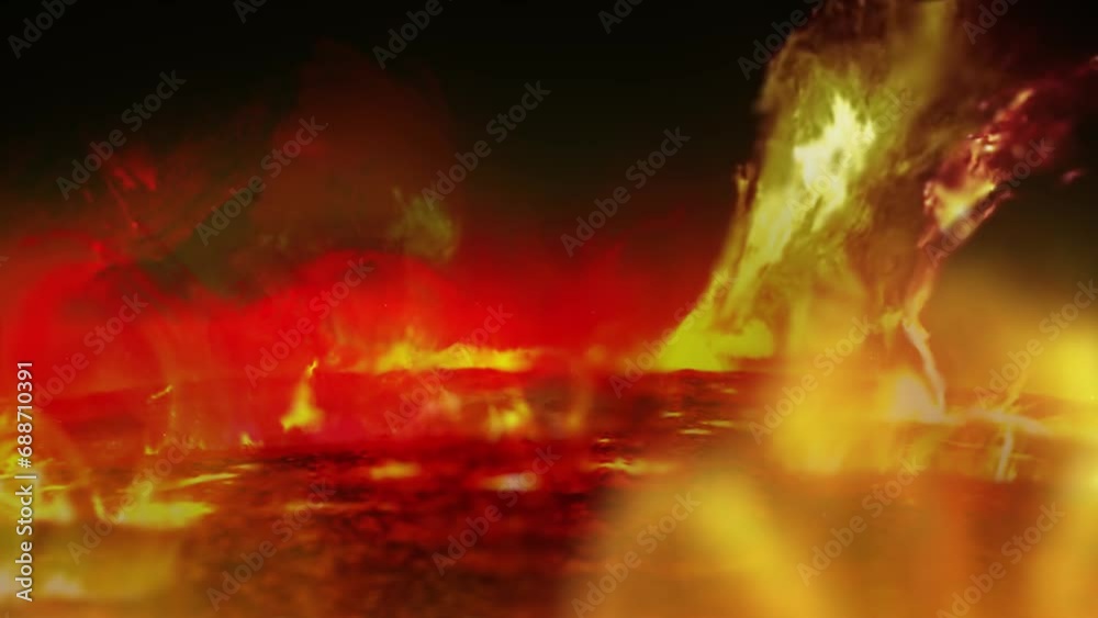 View from the fiery surface of the sun, with solar prominences and coronal mass ejections that spew plasma from the surface. To learn how you can customize this animation, see my profile. 