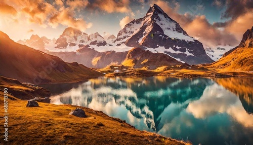 sunrise over the mountains