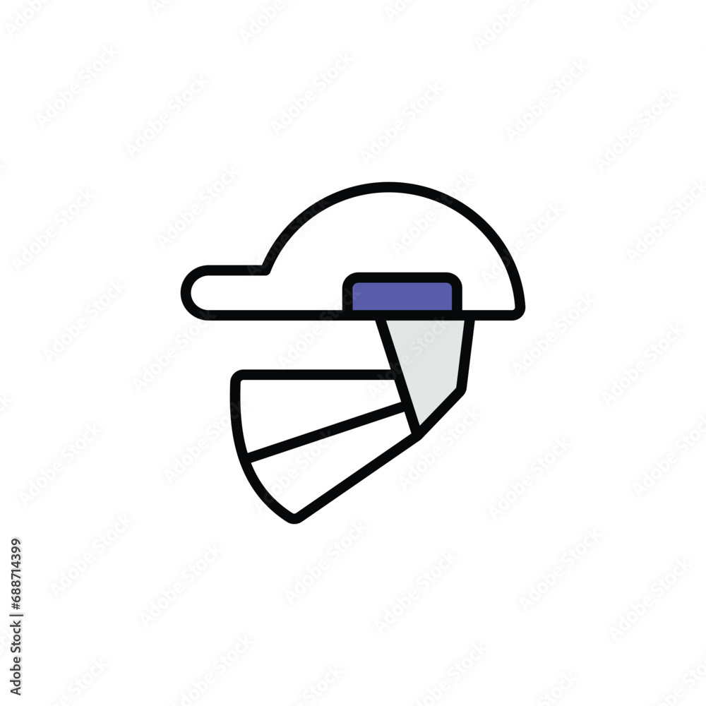 Helmet icon design with white background stock illustration Helmet icon design with white background stock illustration