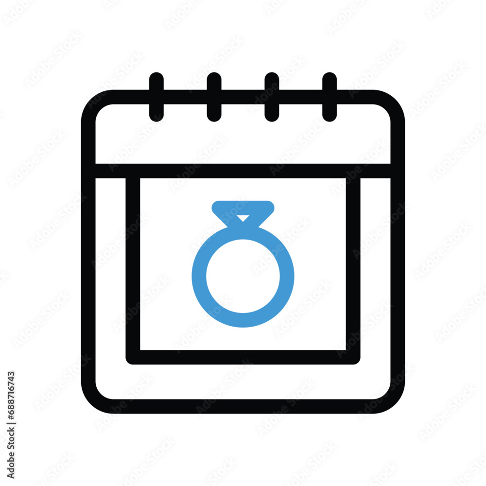 Wedding Day icon vector stock illustration Wedding Day icon vector stock illustration
