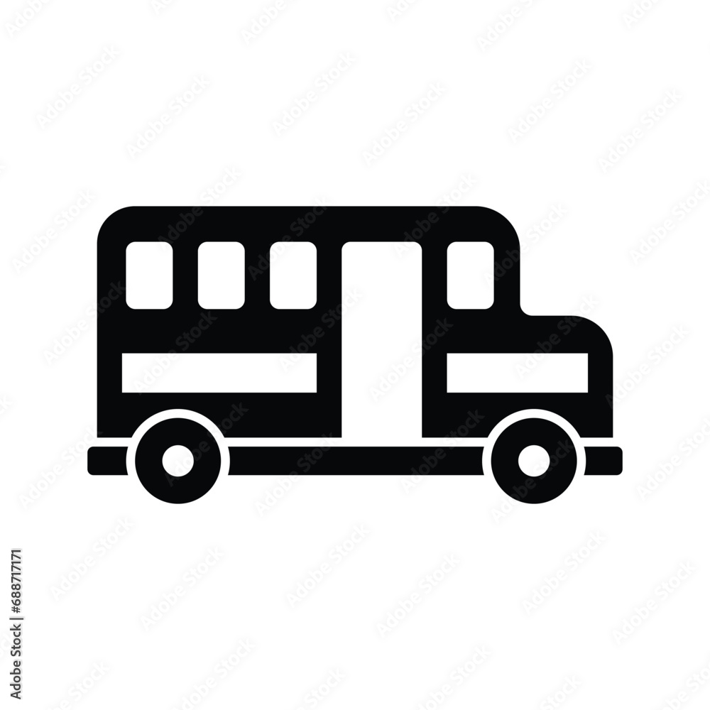 bus icon vector design template simple and modern