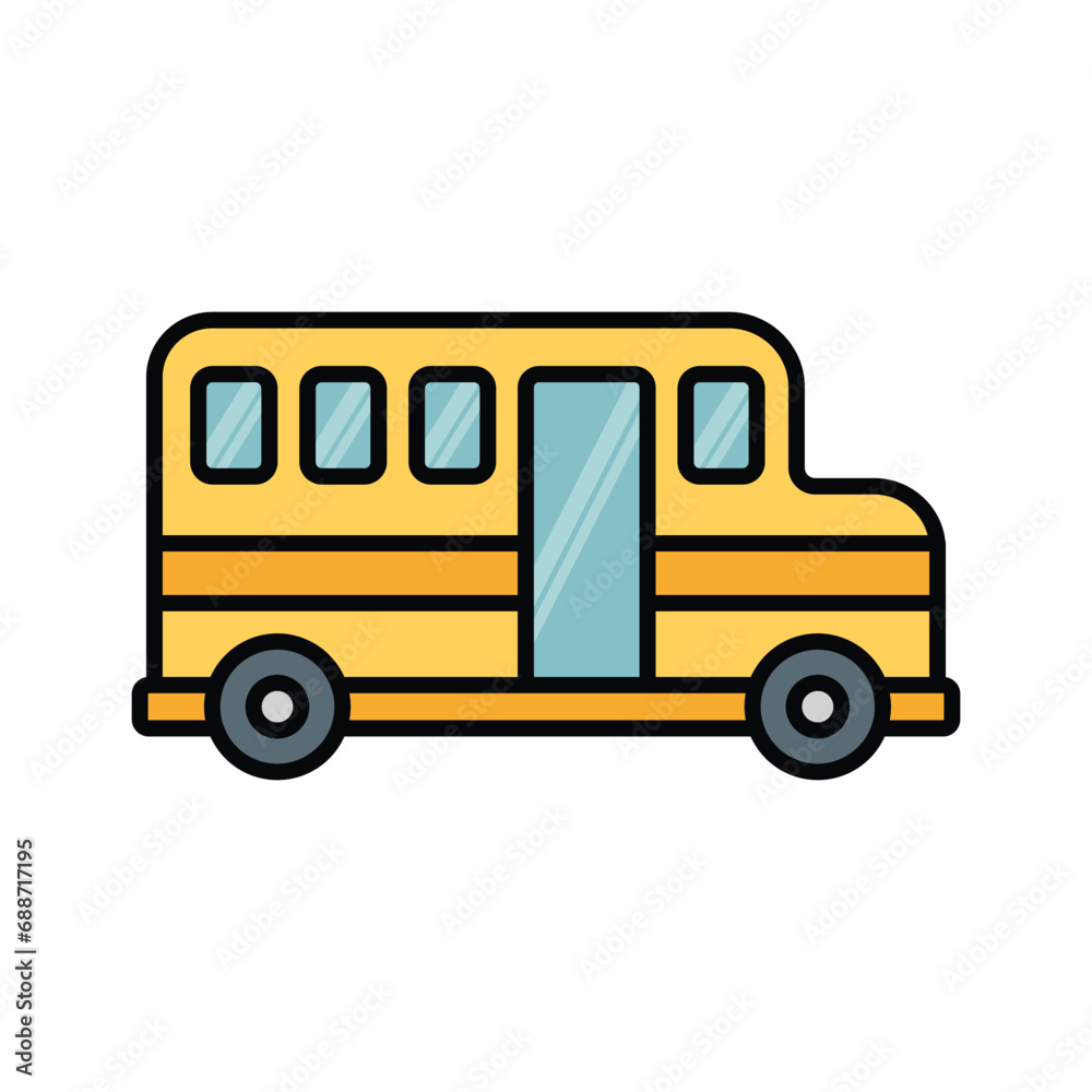 bus icon vector design template simple and modern