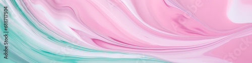 Abstract background of acrylic paint in pink, blue and turquoise colors