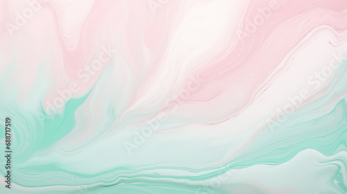 Abstract background of acrylic paint in pink, blue and turquoise colors