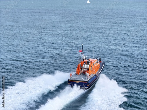 RNLI Lifeboat Bembridge Isle of wight UK  Drone Aerial © steve