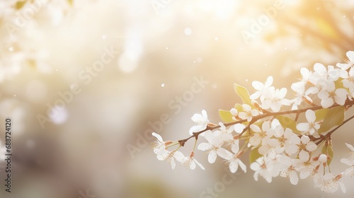 The background has bokeh lights in spring that can be copied.