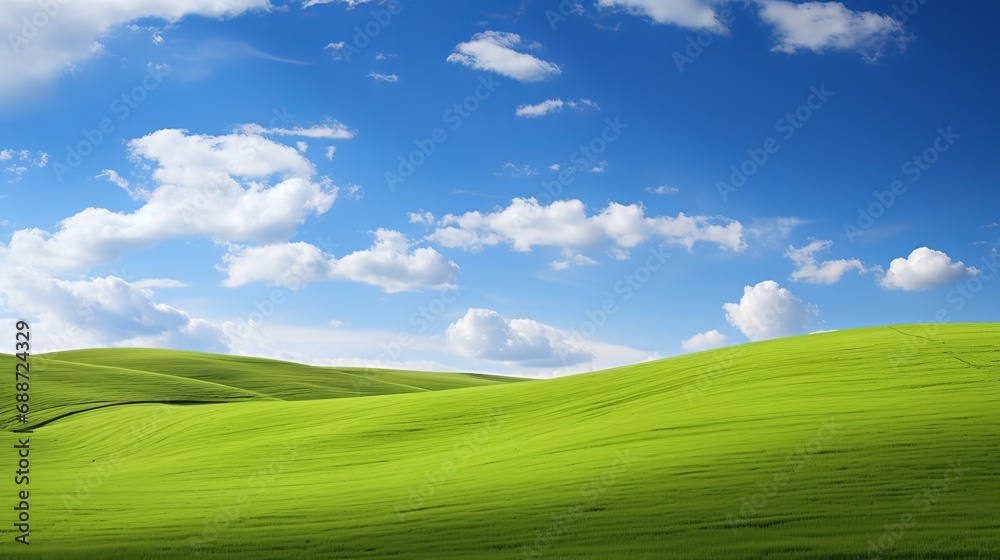 The green hills are a beautiful place to be on a beautiful summer day. The green hills are a beautiful place to be on a beautiful summer day.