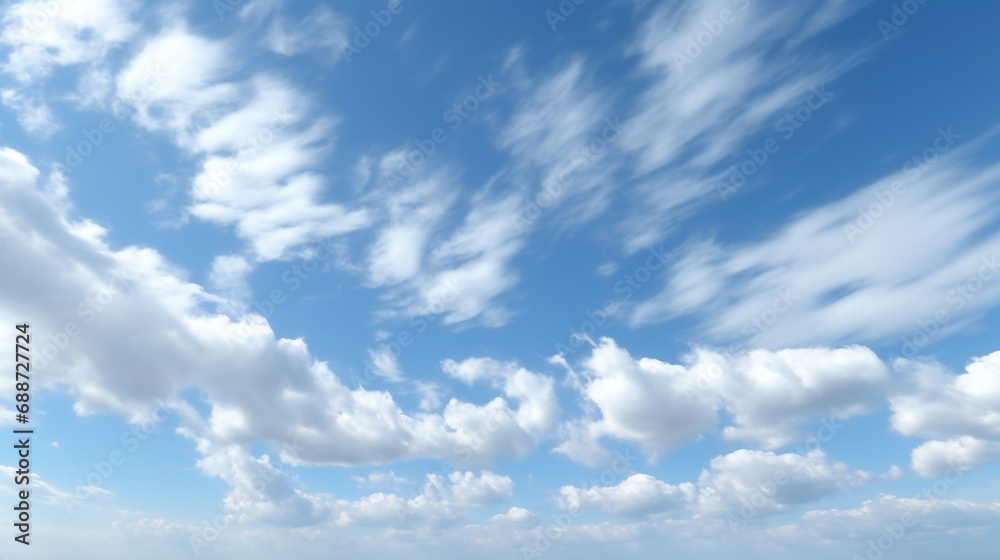 blue sky with white clouds. Beauty of cloudy in sunny sky blue sky with white clouds. Beauty of cloudy in sunny sky