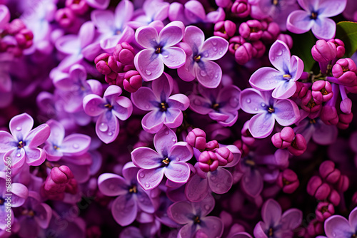 Purple lilac flowers,ai generated