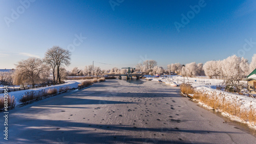 Sztutowo zima most © Marcin