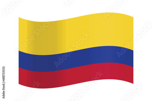 Vector illustration columbia of flag photo