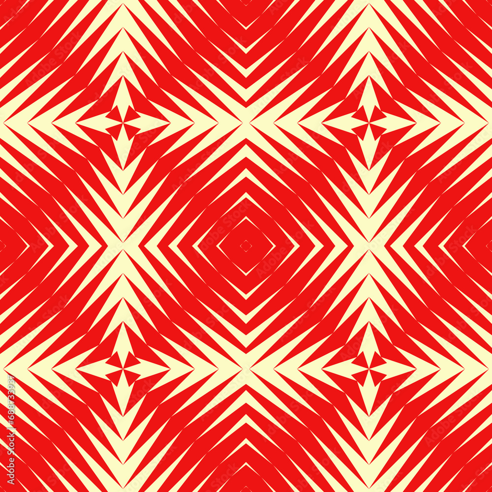 Naklejka premium Chevrons, triangles ornament. Seamless mosaic pattern. Embroidery backdrop. Tiles wallpaper. Ethnic motif. Geometric background. Digital paper. Geometrical textile print. Abstract design.