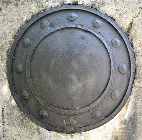 Decorative metal shield