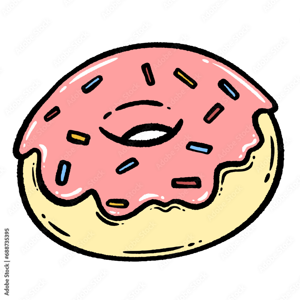 svg color donut retro pop pcsk studio stock element svg color donut retro pop pcsk studio stock element